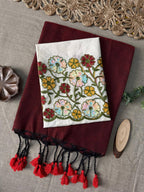Soft Handloom Cotton Saree With Heavy Blouse