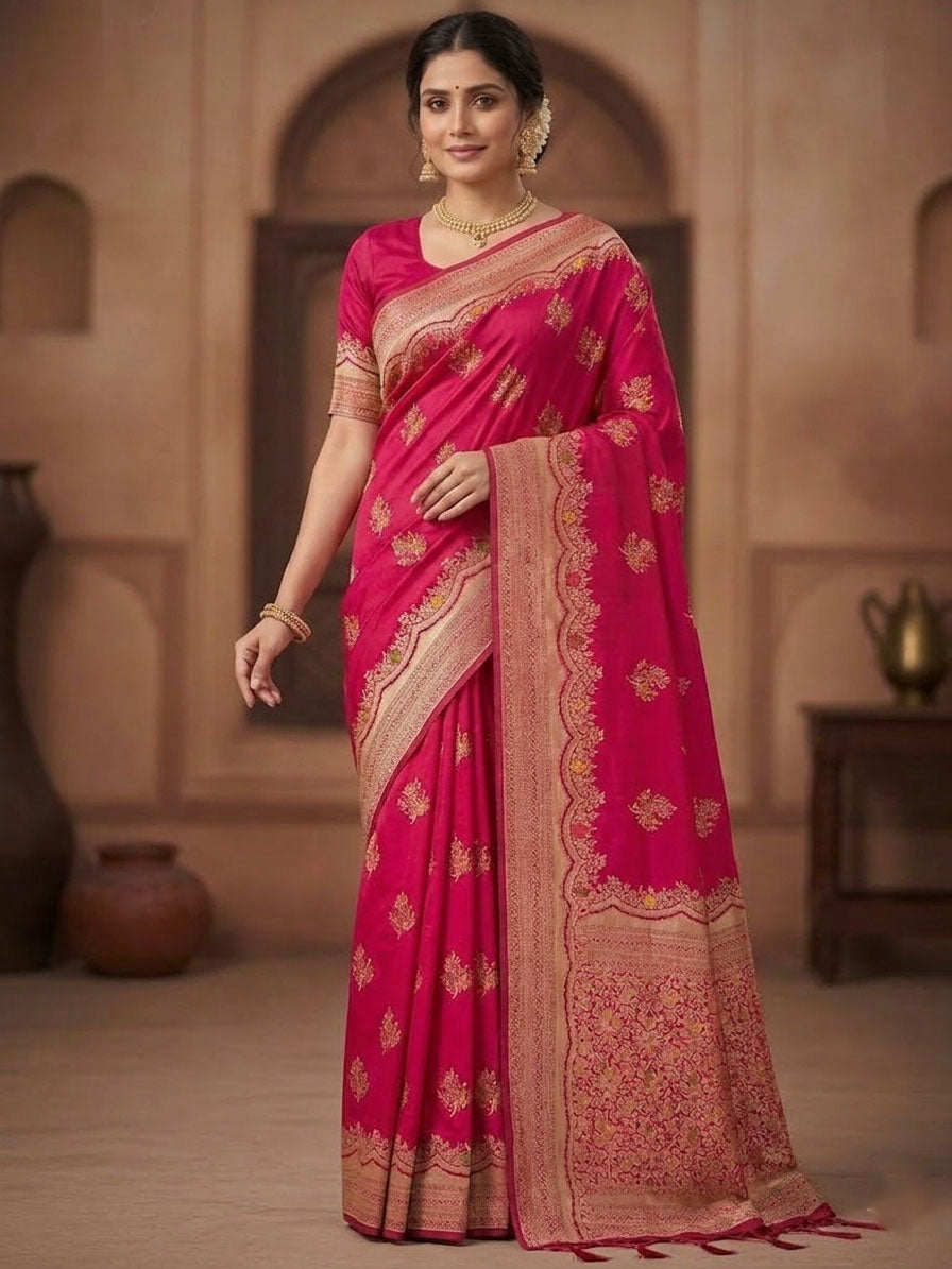 Elegant Paithani Silk Shibori Saree Main image