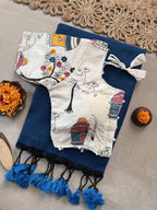 Traditional Cotton Weave Saree With Blouse
