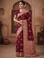 Paithani Silk Sibori Tie-Dye Saree with Minakari Border