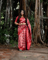 Occasion Wear Jacquard Red Color Silk Saree