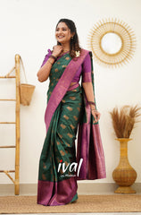 Traditional Wear Green Color Silk Saree