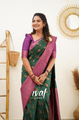 Traditional Wear Green Color Silk Saree