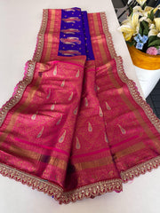 Awesome Paithani Silk Purple Color Saree