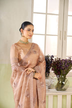Premium Soft Organza Saree with Crystal Embellishments