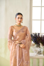 Premium Soft Organza Saree with Crystal Embellishments