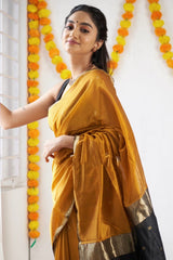 Exotic Jaquard Yellow Color Silk Saree