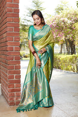 Admiring Jaquard Perrot Color Silk Saree