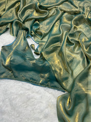 Glorious Green Color Organza Silk Saree