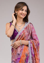 Outstanding Georgette Multi Color Saree