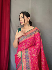 Precious Patola Silk Pink Color Saree