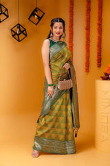 Wonderful Banarasi Silk Yellow Color Saree