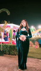 Function Wear Teal Blue Color Lehenga Saree