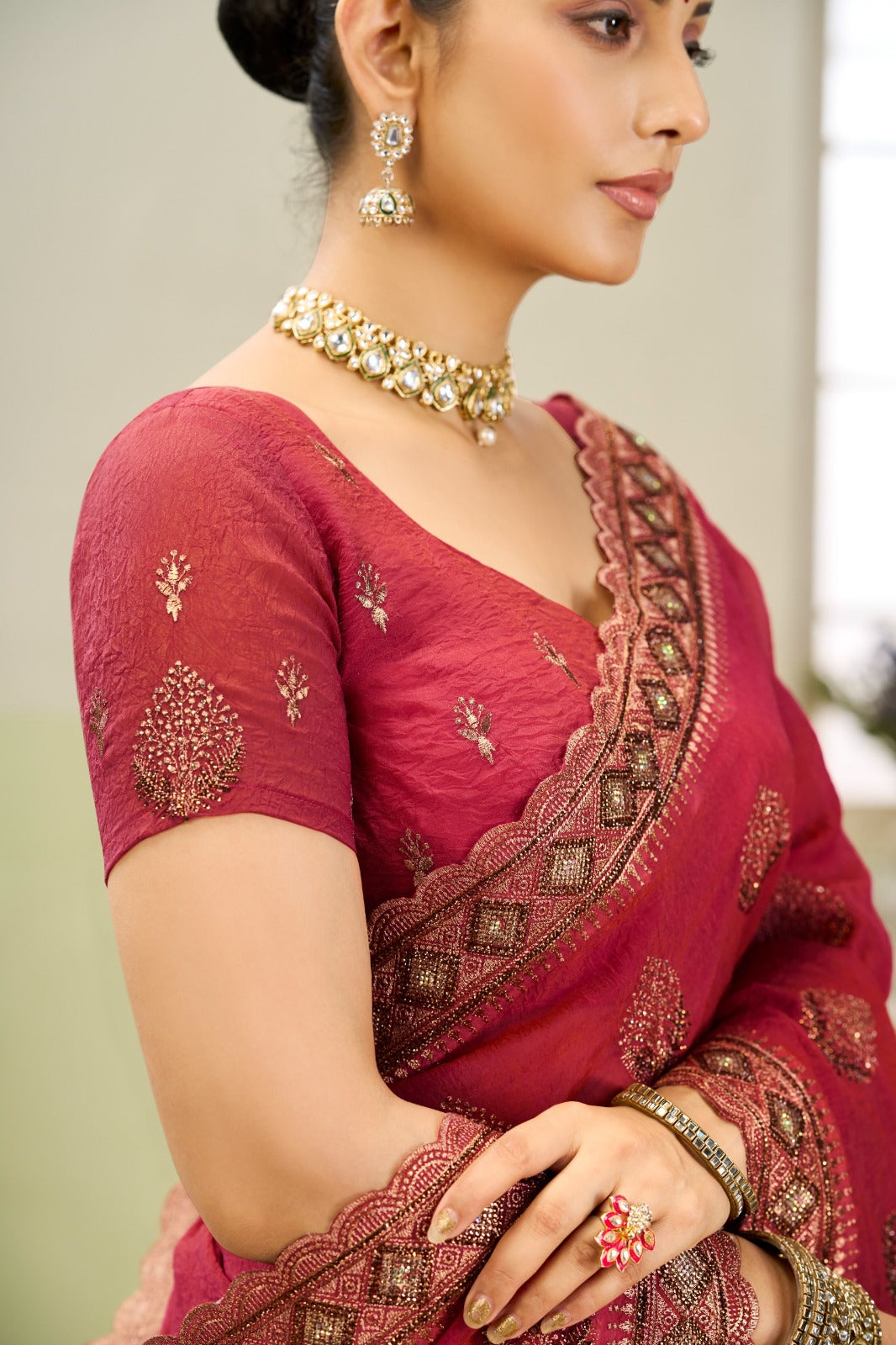 Elegant Jordan Silk Saree