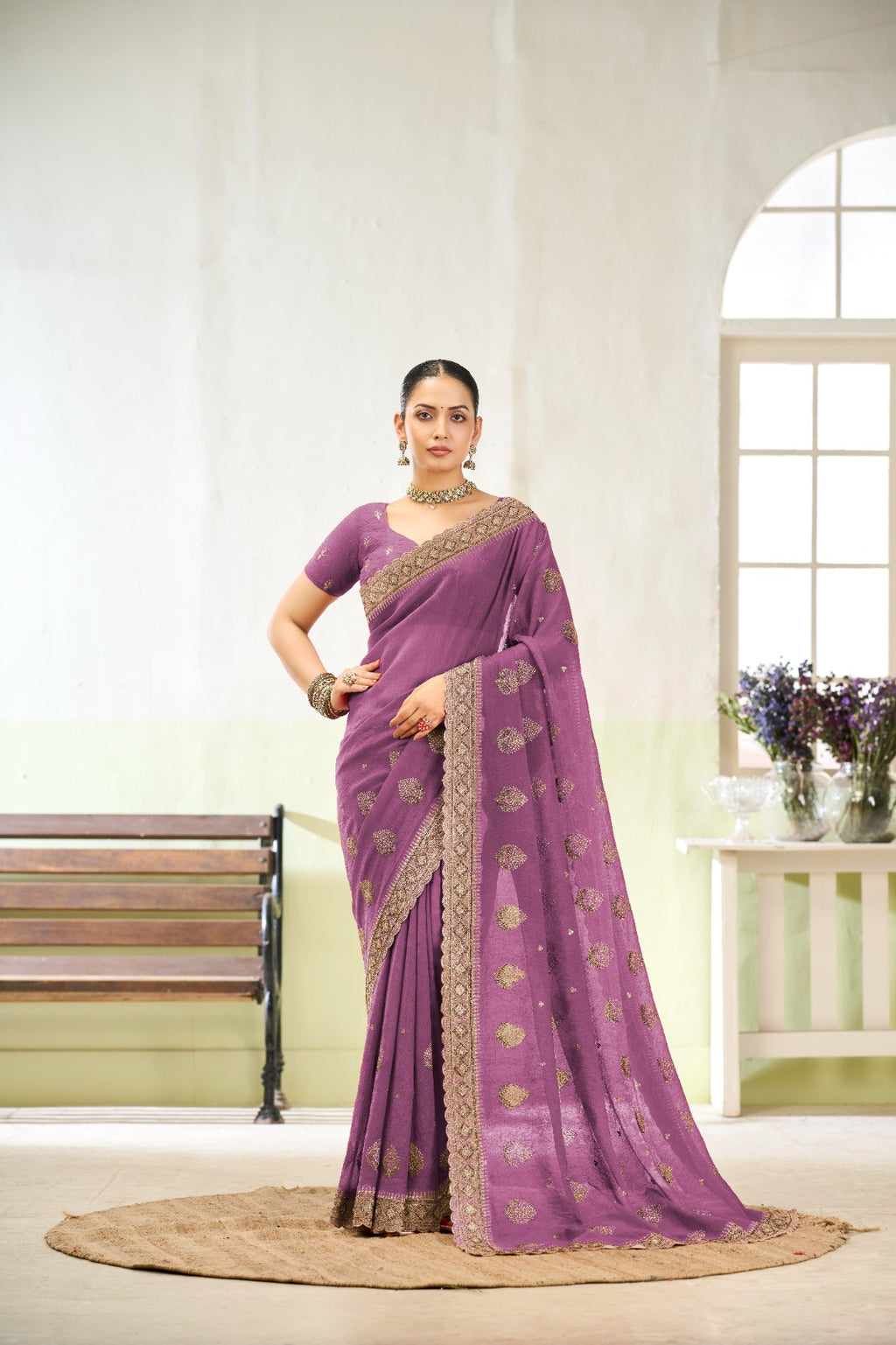 Elegant Jordan Silk Saree