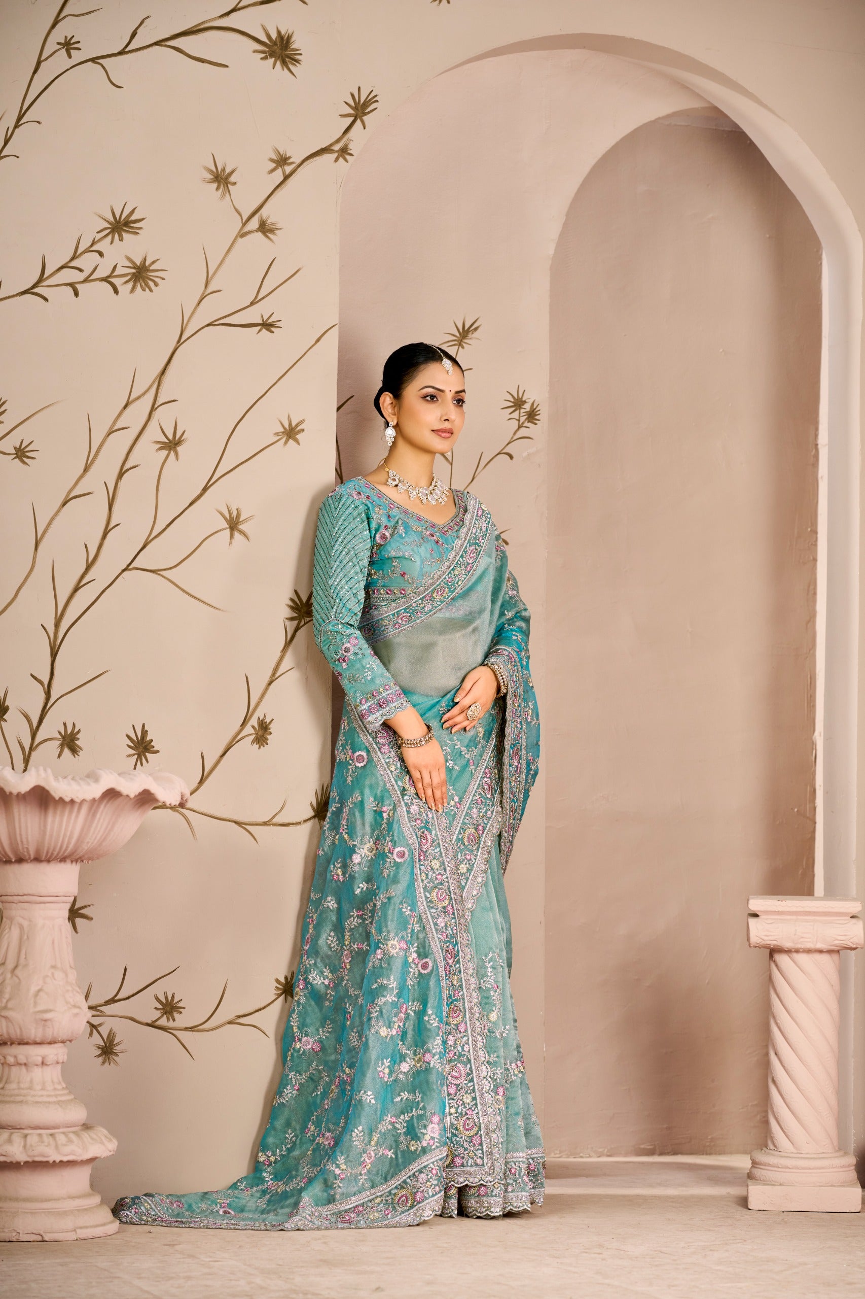 Premium Begum Tissue Silk Saree