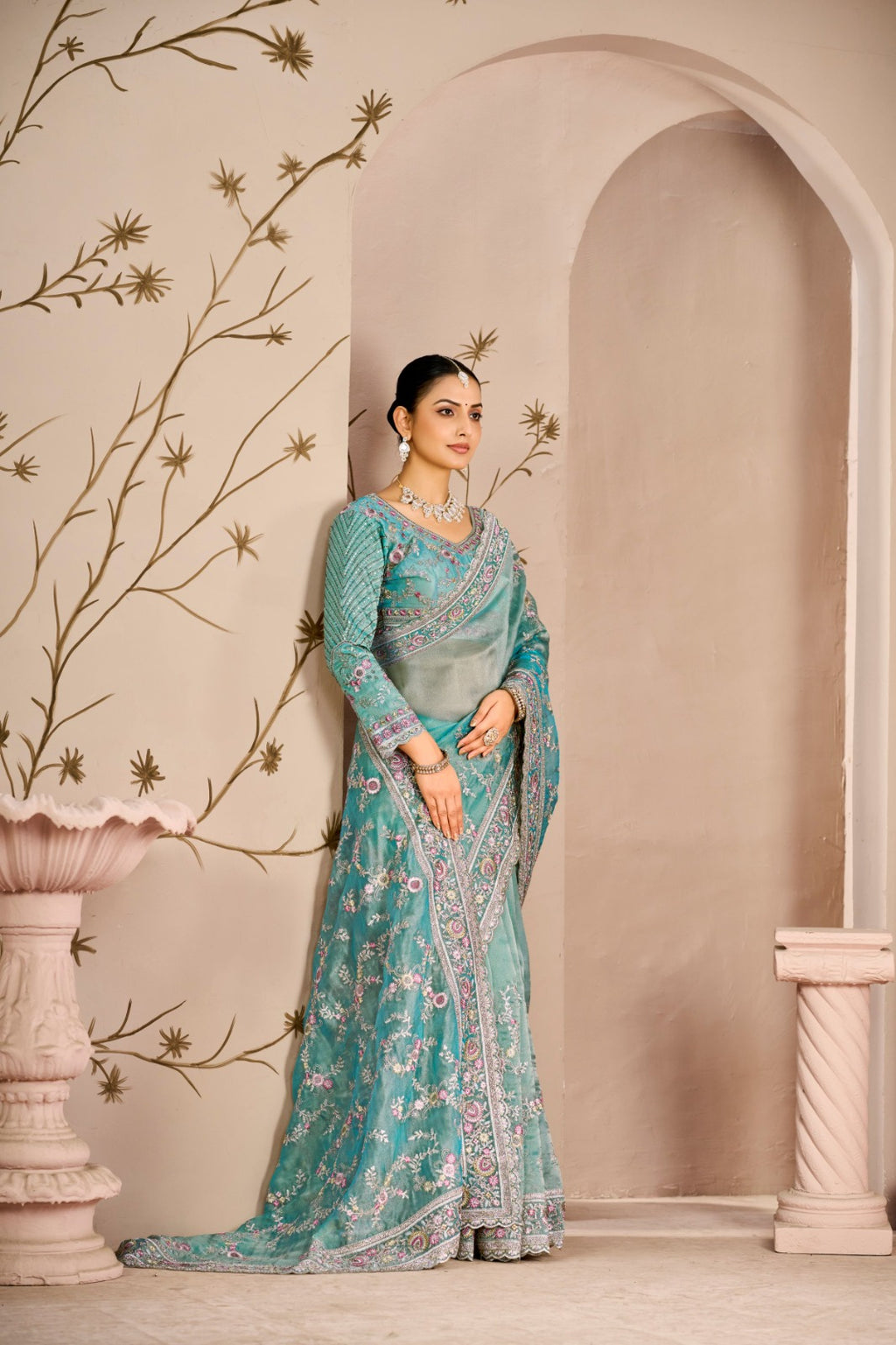 Premium Begum Tissue Silk Saree