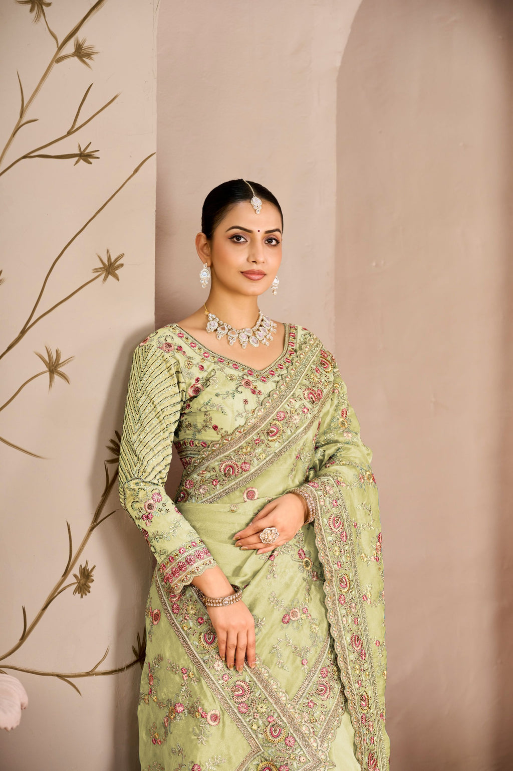 Premium Begum Tissue Silk Saree