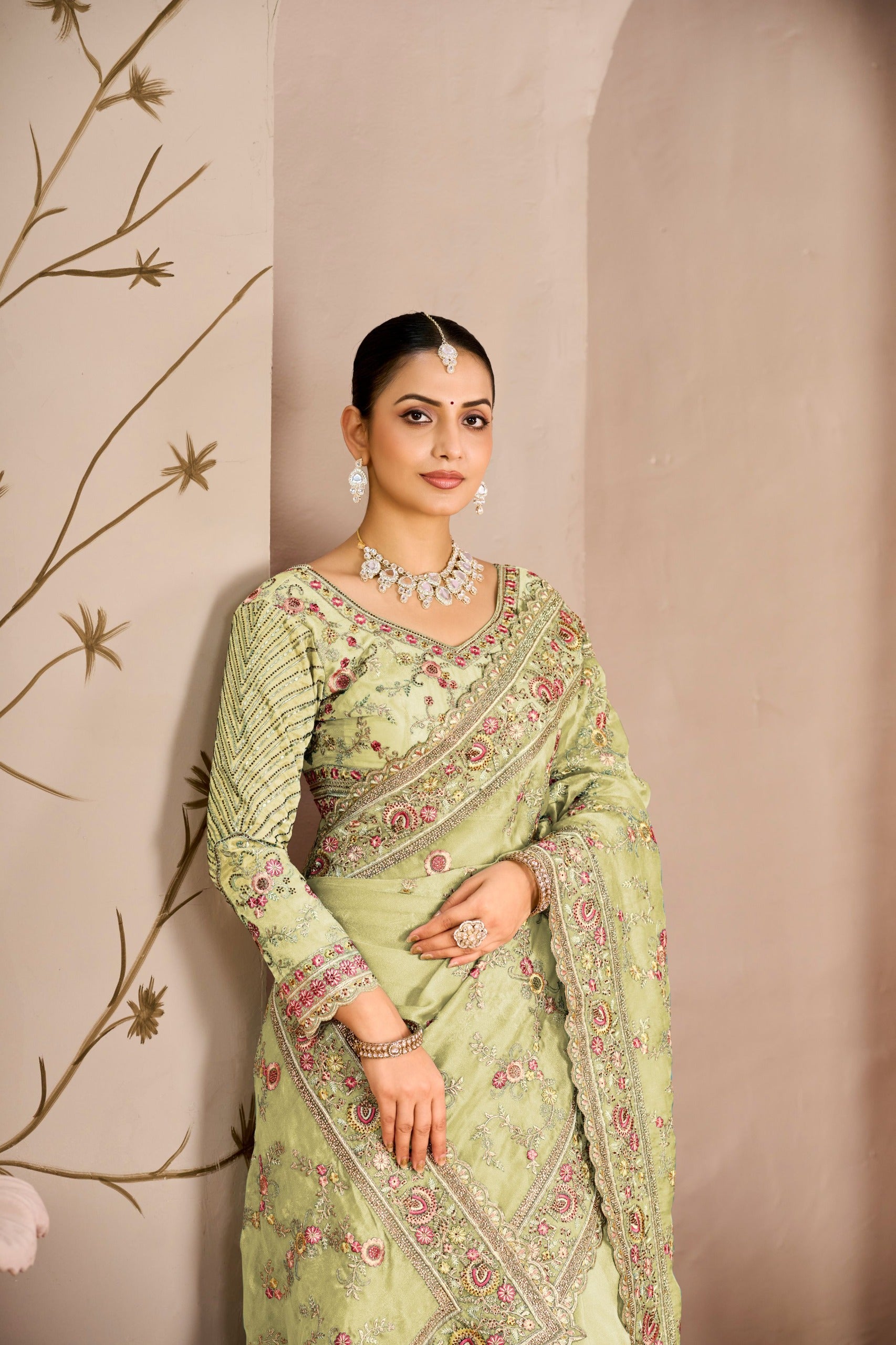 Premium Begum Tissue Silk Saree