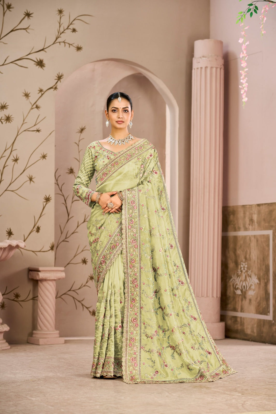 Premium Begum Tissue Silk Saree