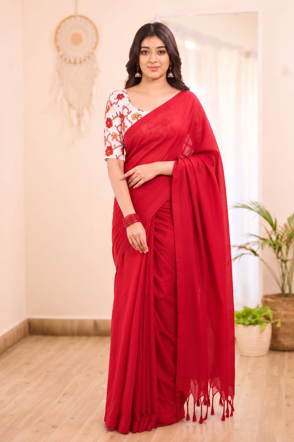 Ruby Grace Soft Cotton Saree