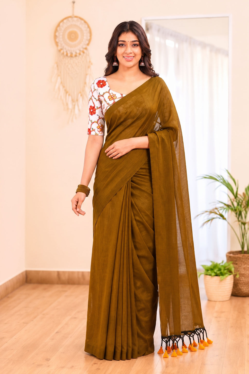 Ruby Grace Soft Cotton Saree