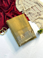 Two Tone Tissue Silk Saree