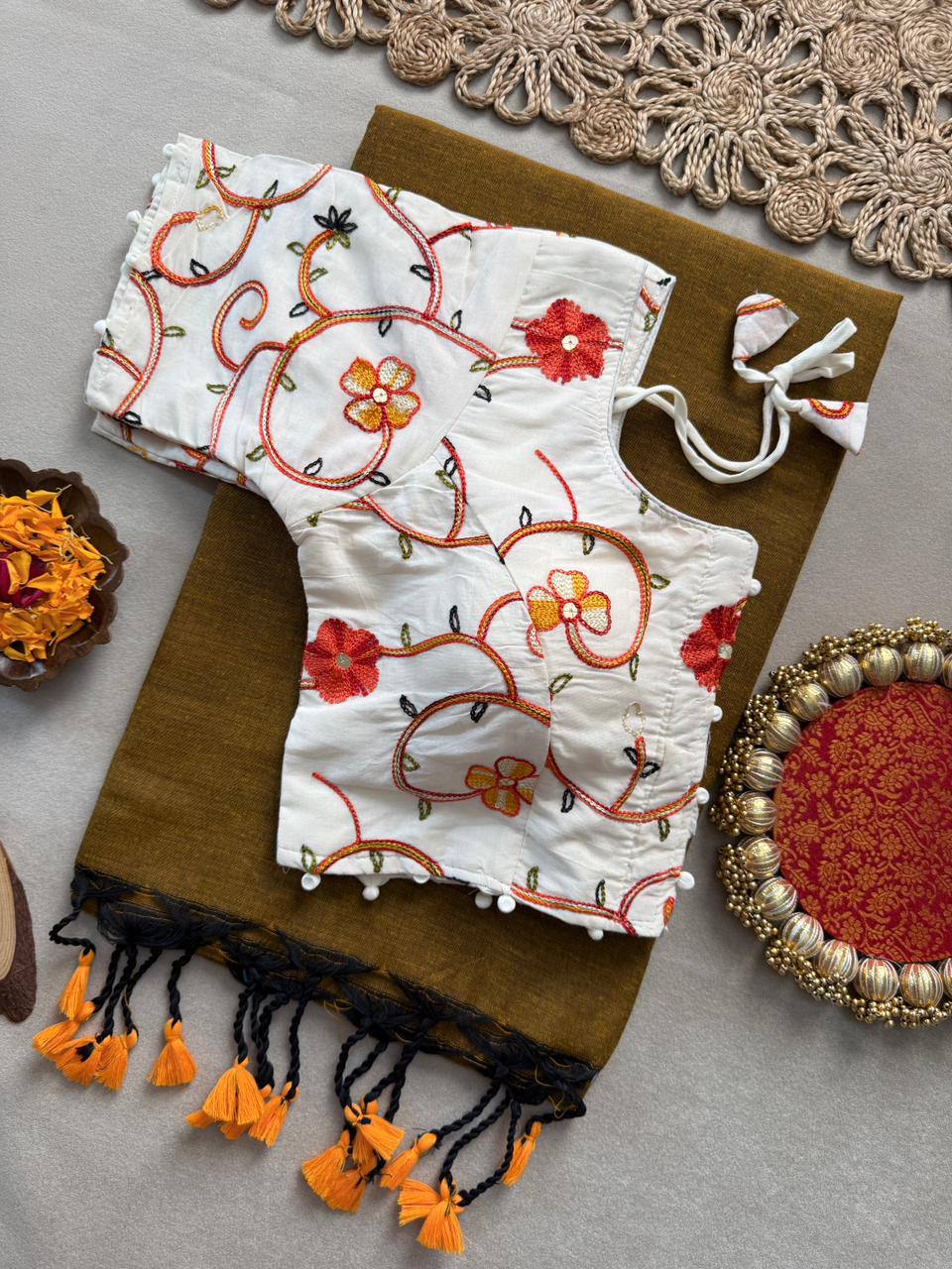 Heritage Weave Khadi Cotton Saree