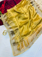 Two Tone Tissue Silk Saree