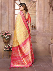 Preferable Banarasi Tissue Silk Mustard Color Saree
