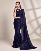 Sparkle Bollywood Georgette Saree with Bangalore Silk Blouse