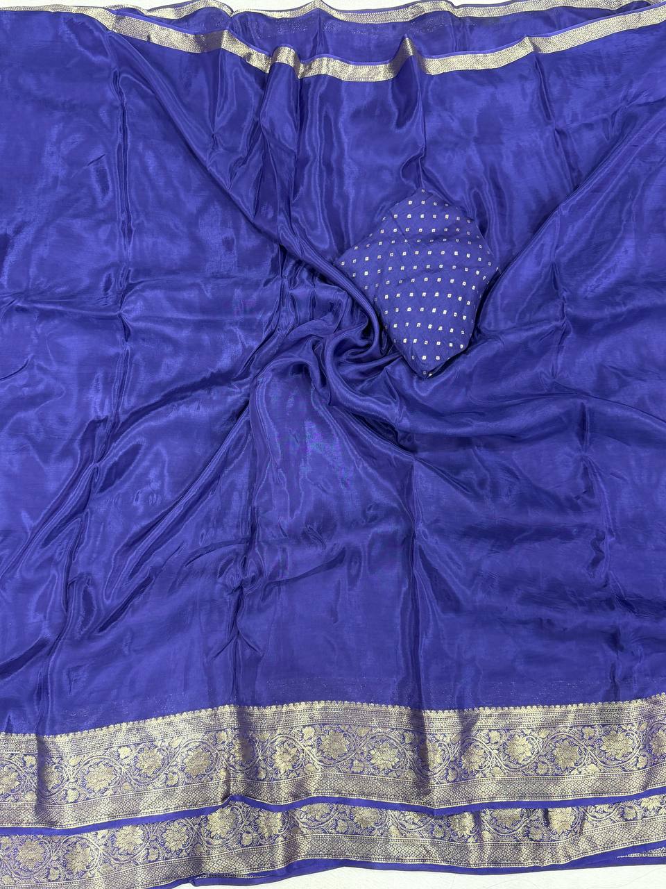 Elegant Pure Ho Silk  Zari Border Saree