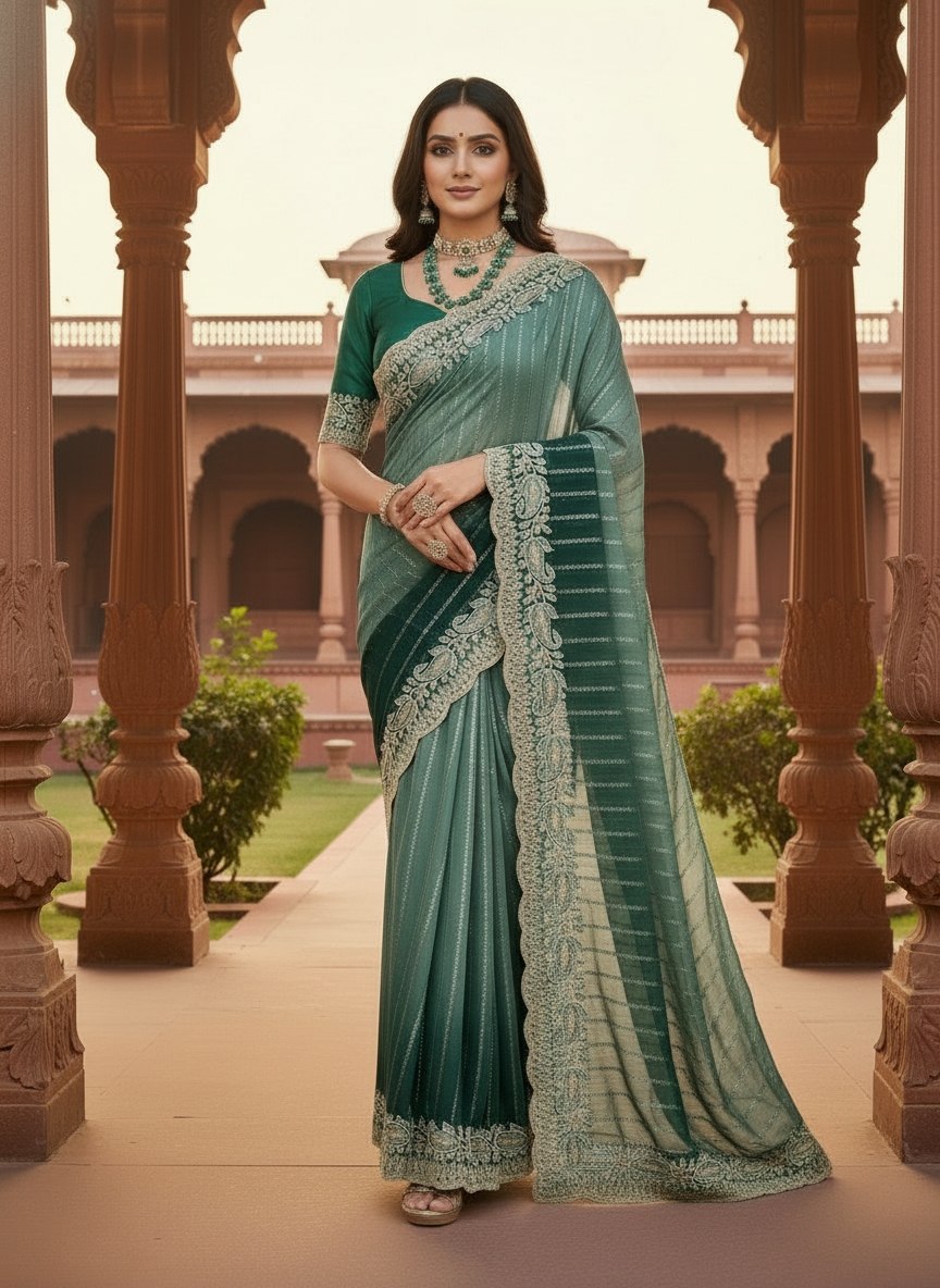 Blush Designer Party Wear Saree