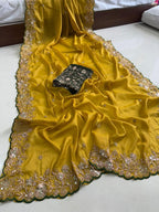 Pure Star Georgette Saree with Cutwork Border