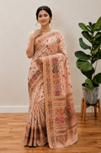 Traditional Rajwadi Zari Border Saree