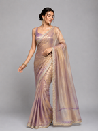 Two Tone Tissue Silk Saree