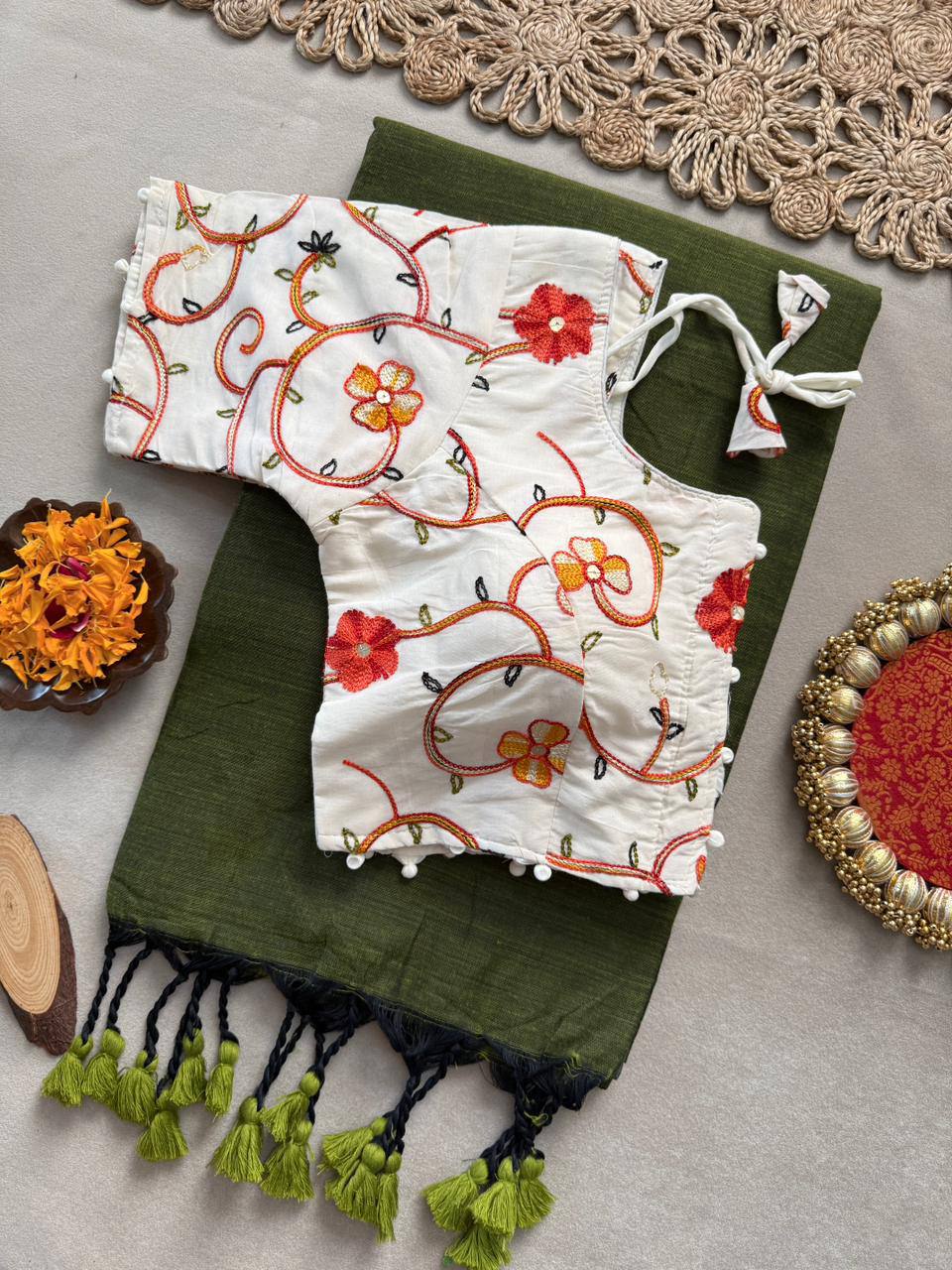 Heritage Weave Khadi Cotton Saree