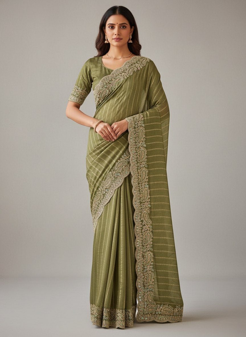 Blush Designer Party Wear Saree