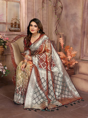 Graceful Kochi Silk Mustard Color Saree