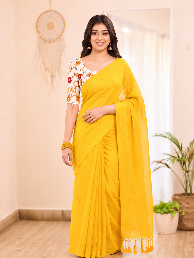 Ruby Grace Soft Cotton Saree
