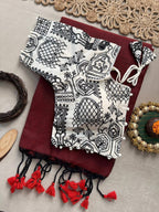Evergreen Elegance Khadi Cotton Saree