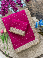 Elegant Lace Weave Saree
