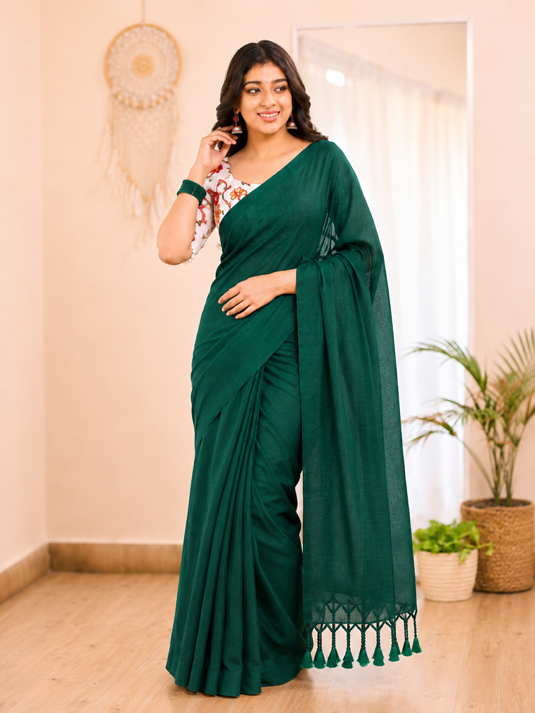 Ruby Grace Soft Cotton Saree