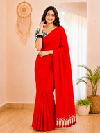 Evergreen Elegance Khadi Cotton Saree