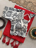 Evergreen Elegance Khadi Cotton Saree