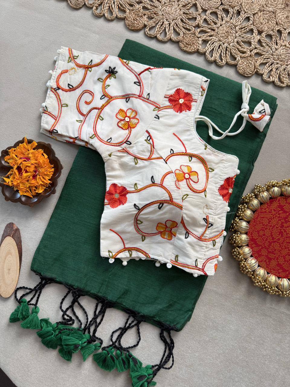 Ruby Grace Soft Cotton Saree