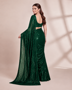 Sparkle Bollywood Georgette Saree with Bangalore Silk Blouse