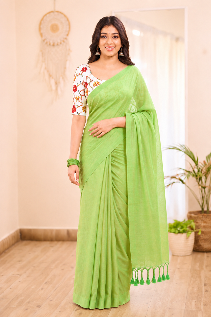 Ruby Grace Soft Cotton Saree