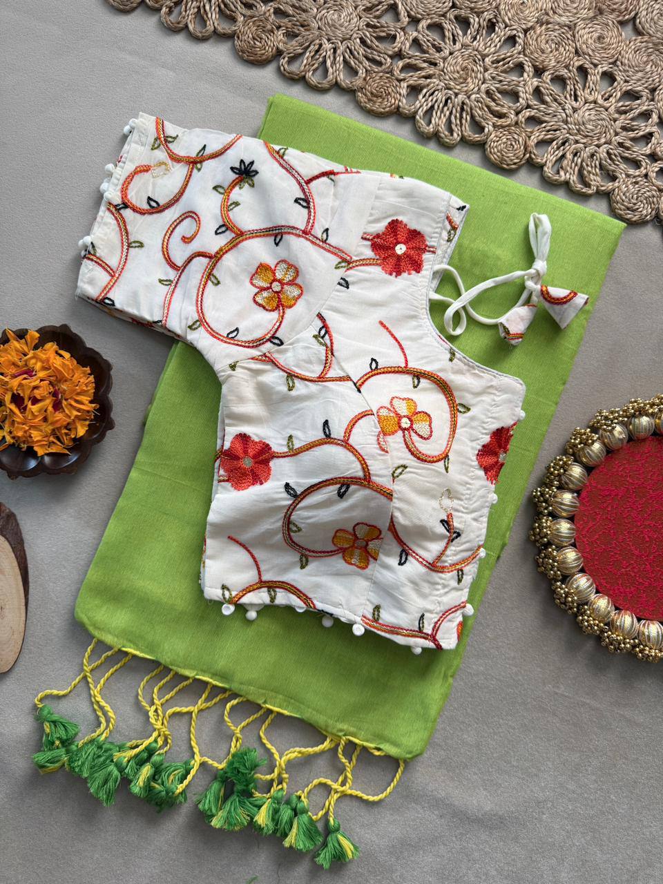 Ruby Grace Soft Cotton Saree