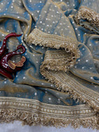 Elegant Lace Weave Saree
